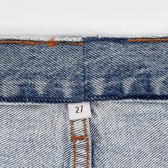 AGOLDE 90s High Rise Cut Off Shorts Women’s Size 27 Digit Denim Casual - Picture 5 of 7